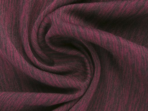 Melange Activewear Knit – Stripe – Burgundy