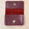 Leather Cardholder - Metallic Red - Image 3