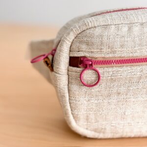 Quilted Fanny Pack - Cream Floral