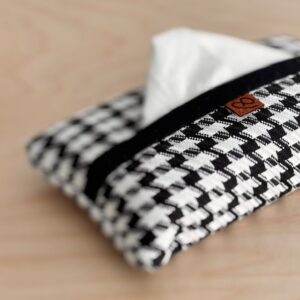Pocket Tissue Holder - Black and White